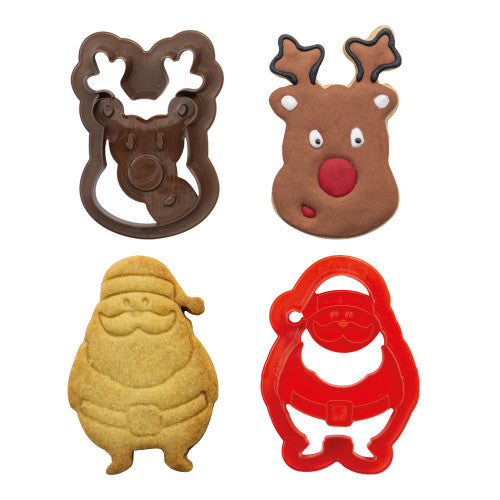 Koekjes Uitstekerset Kerstman & Rendier
