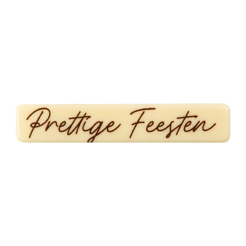 Chocolade plaatje -Prettige feesten