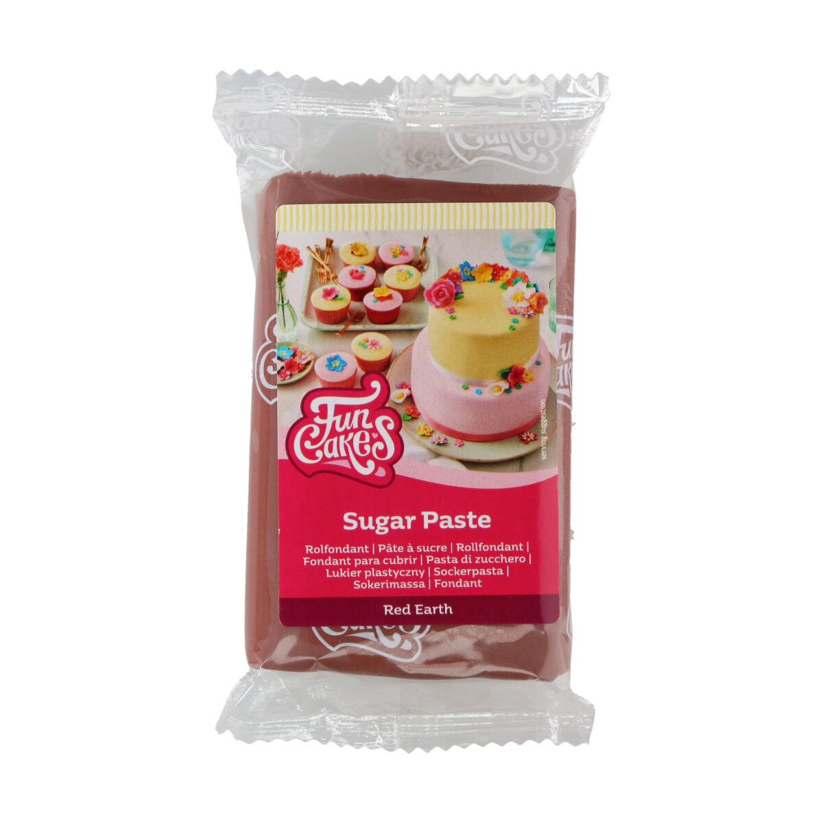 Funcakes rolfondant red earth