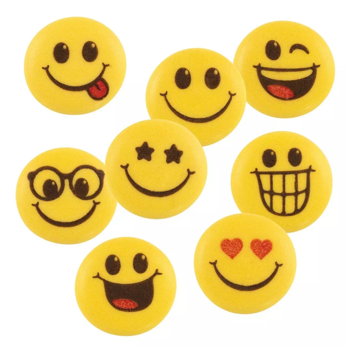 Suikerdecoratie Smiley 12 stuks