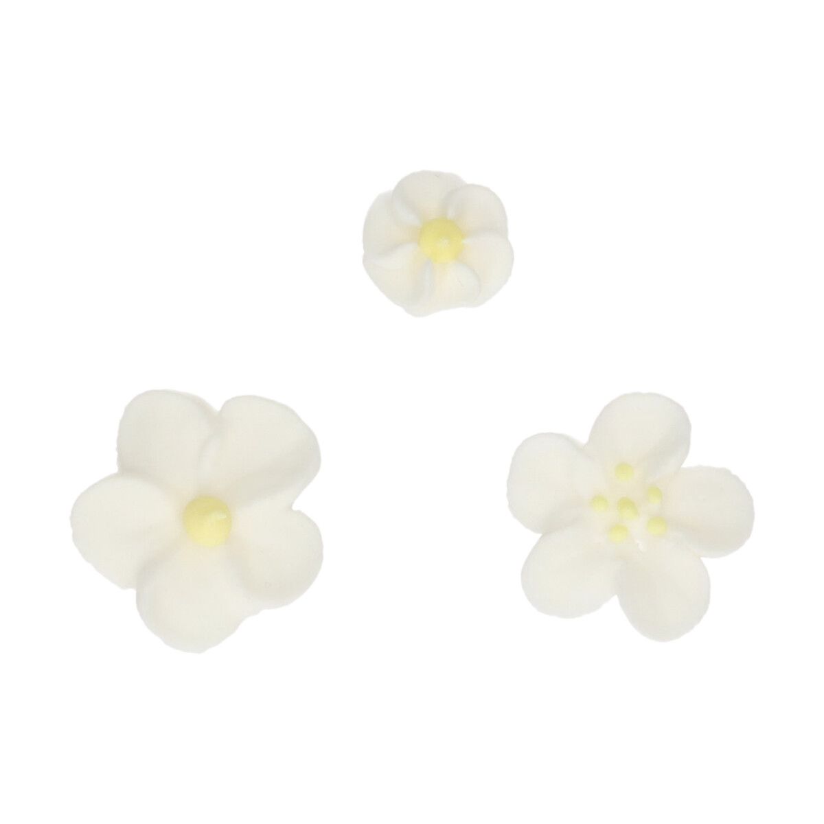 FUNCAKES SUIKERDECORATIE BLOESEMMIX WIT/GEEL SET /32