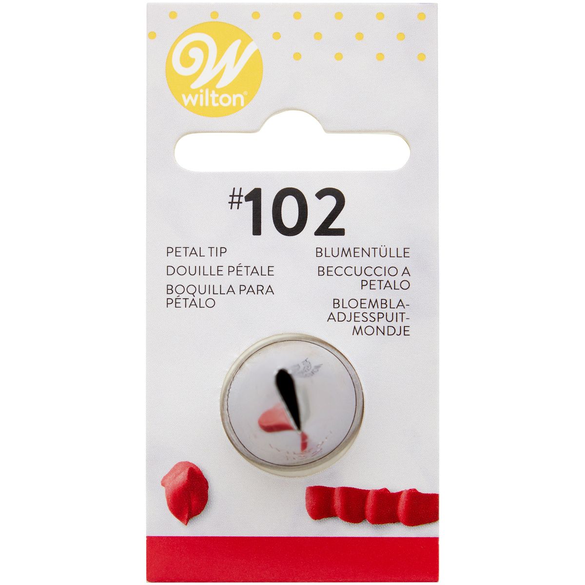 WILTON DECORATING TIP #102 PETAL CARDED