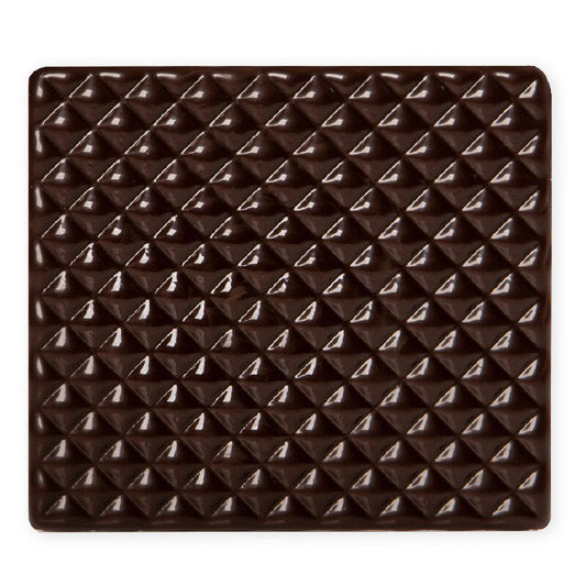Chocolade zijkant Buche reliëf zwart 9x8 cm