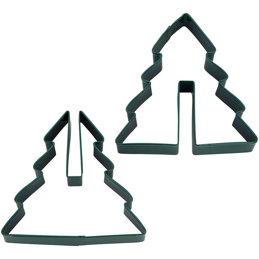 Wilton 3D Koekjesuitsteker Kerstboom Set/2
