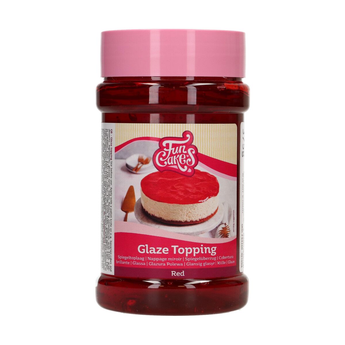 FUNCAKES GLAZE TOPPING ROOD 375 G