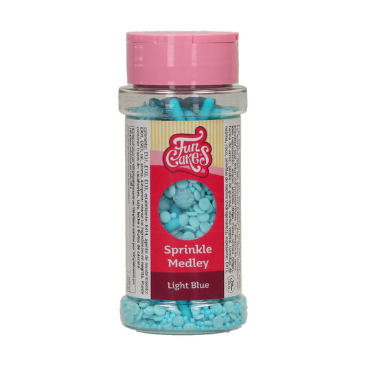 FUNCAKES SPRINKLE MEDLEY LICHTBLAUW 70G