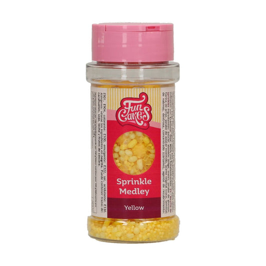 FUNCAKES SPRINKLE MEDLEY GEEL 70G