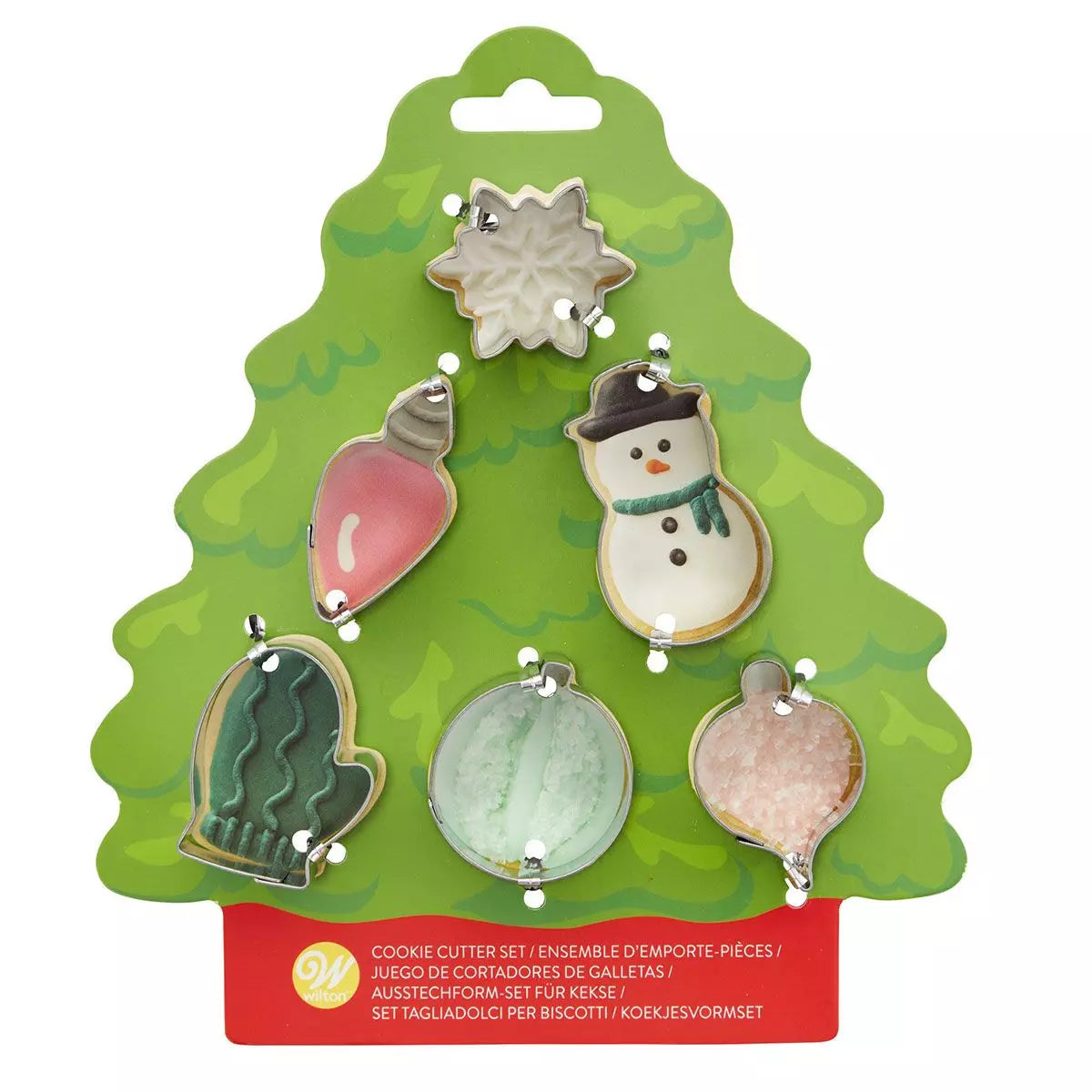 Wilton Koekjesuitsteker Kerstboom Set/6
