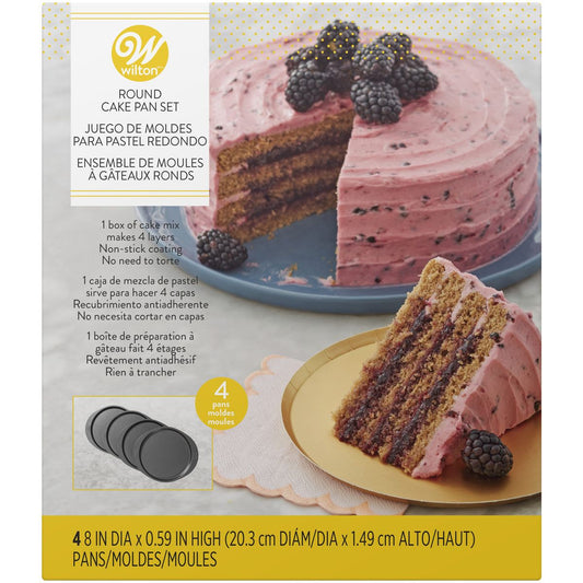 WILTON CAKE PAN EASY LAYERS -20CM- SET/4