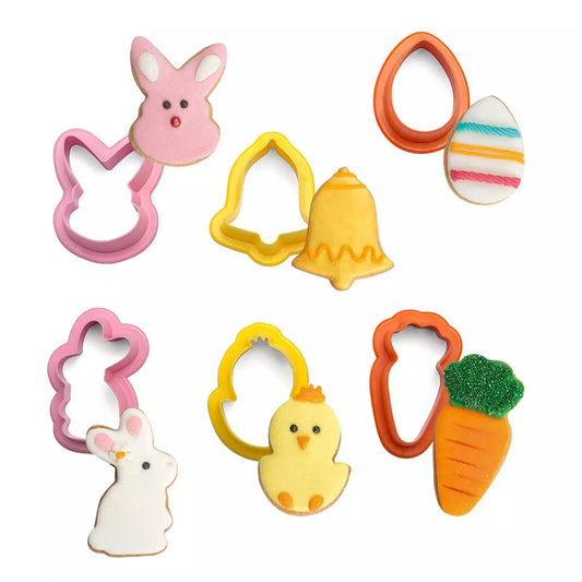 Koekjes Uitstekerset Pasen Mini Figuren Set/6