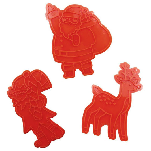 PME Uitsteker & Stempel Werkplaats Kerstman Set/3