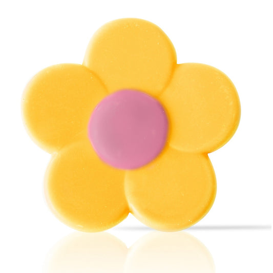 Chocolade bloemen 10 stuks geel