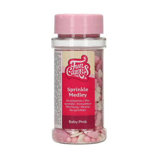 FUNCAKES SPRINKLE MEDLEY BABY PINK 50 G