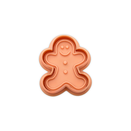Embossing-koekjesvormer met uitwerper Peperkoekmannetje