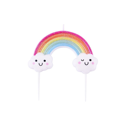 Candle Topper - Glitter Rainbow