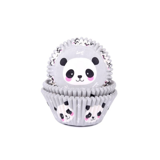 Cupcake Vormpjes HoM Panda 50x33mm. 50st.