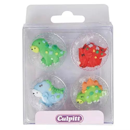 Suikerdecoratie Dinosaurus 12st