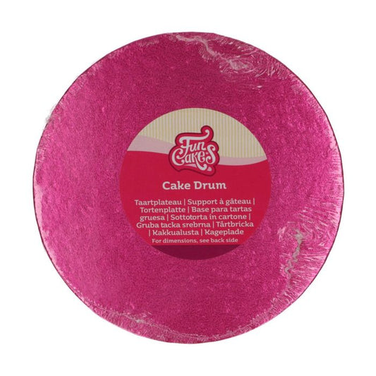 FunCakes Cake Drum Rond Ø20 cm – Cerise