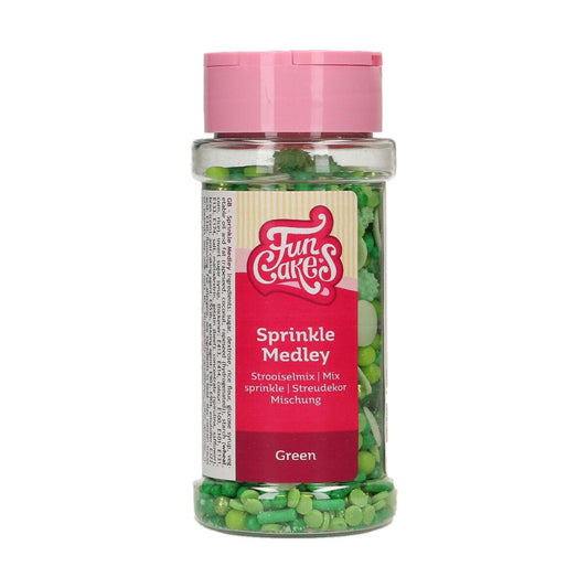 FUNCAKES SPRINKLE MEDLEY GREEN 65 G