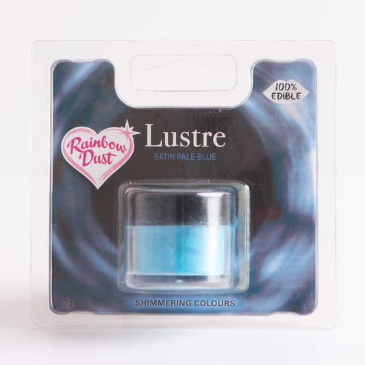RD EETBAAR GLANSPOEDER (LUSTRE) SATIN PALE BLAUW 3G