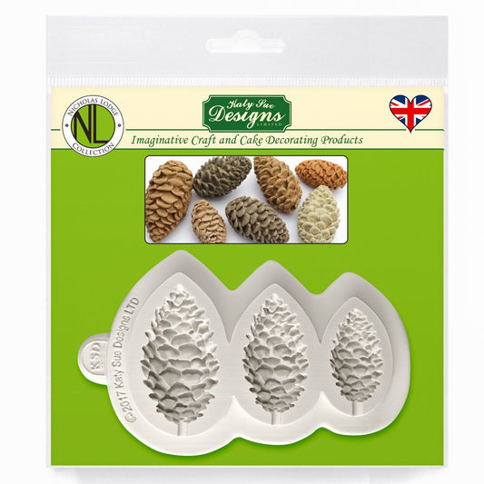 KATY SUE MOULD PINE CONES BY NICHOLAS LODGE