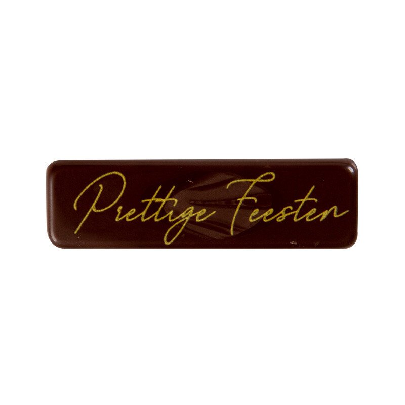 chocolade Prettige feestdagen 4,5x1,3 cm