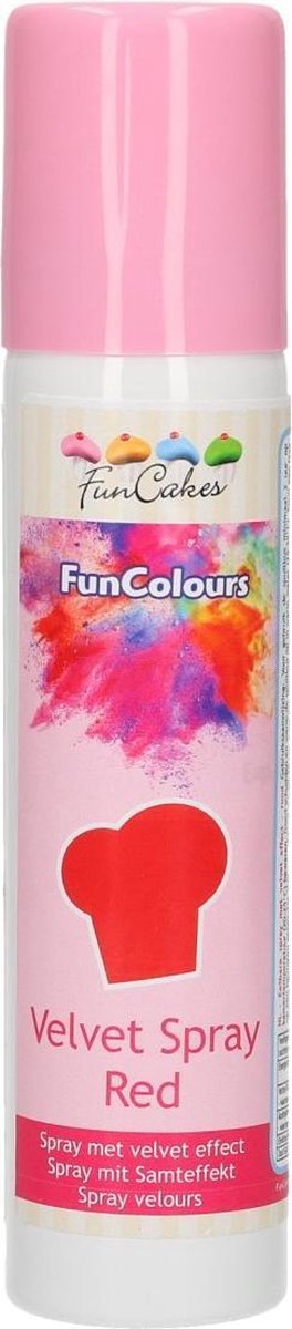 FunCakes Eetbare Velvet Spray Rood 100ml