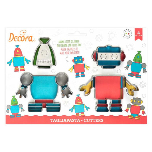 Koekjesuitsteker set Robots