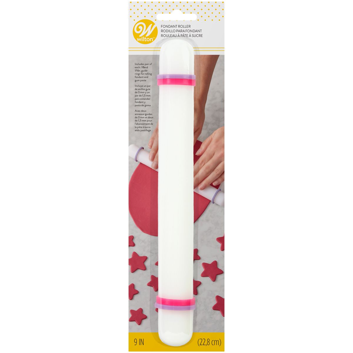 WILTON -PERFECT HEIGHT- ROLLING PIN 22,5CM