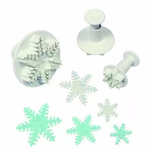 PME Plunger Cutter Sneeuwvlok/IJskristal (Frozen) set/3