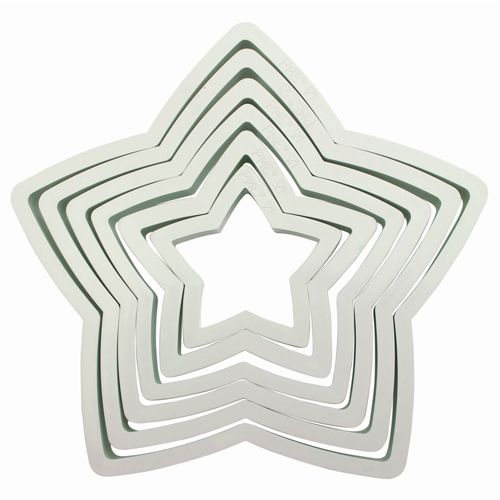 PME Plastic Cutter Star Set/6