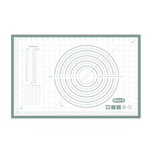BrandNewCake Uitrol Bakmat met Maatindeling 60x40cm