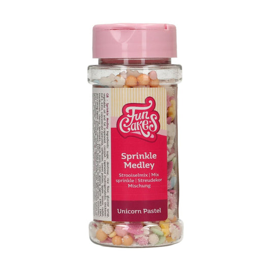 FUNCAKES SPRINKLE MEDLEY PASTEL UNICORN 50 G