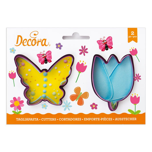 Decora Uitsteker Set Bloem en Vlinder -2st