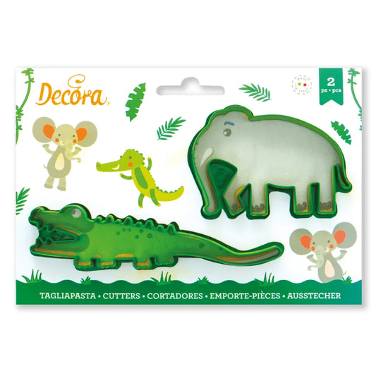 Decora Uitsteker Set Krokodil en Olifant -2st-