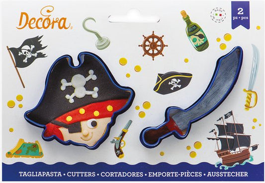 Decora Koekjes Uitsteker Set Piraat & Sabel -2st-