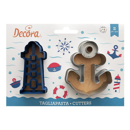 Decora Uitsteker Set Vuurtoren en Anker -2st-