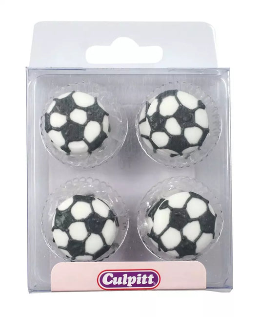 Suikerdecoratie Voetbal 12st.