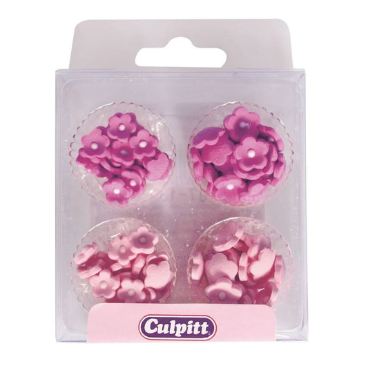 Mini Bloemen roos/pink assorti 100st.