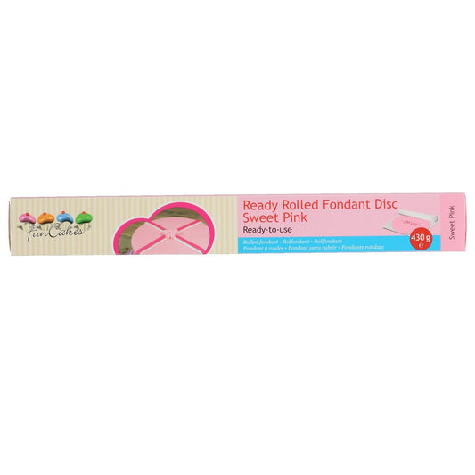 Ready Rolled Fondant Disc - Sweet Pink