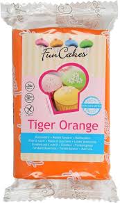 Rolfondant Orange - Tiger Orange 250gr