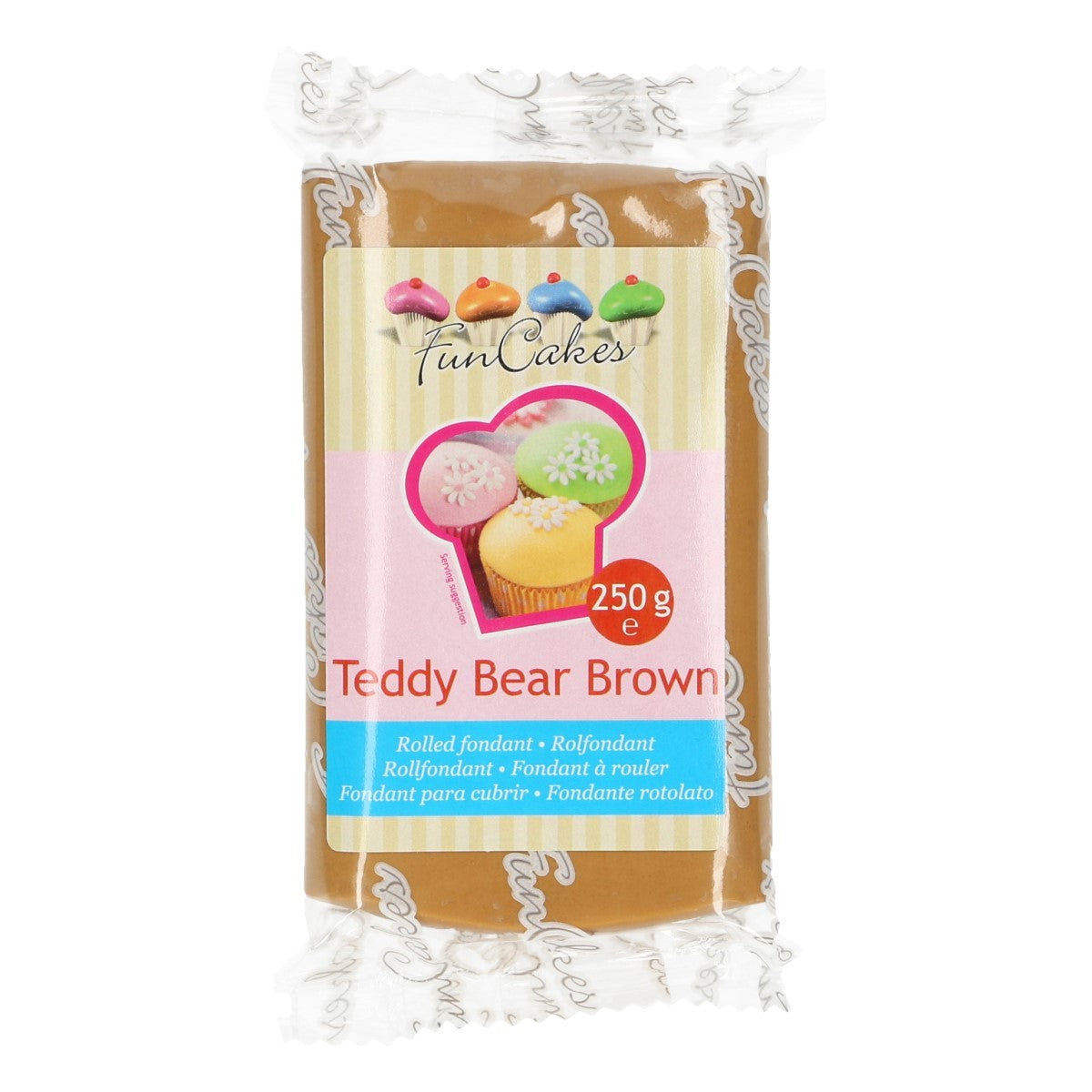 Rolfondant Teddy Bear Brown 250gr