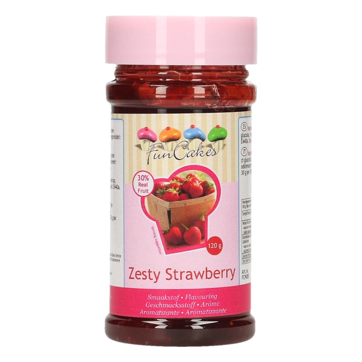 Funcakes zesty strawberry smaakpasta 120g