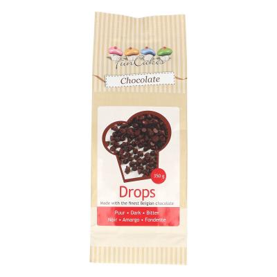 Funcakes chocolade drops puur-350g