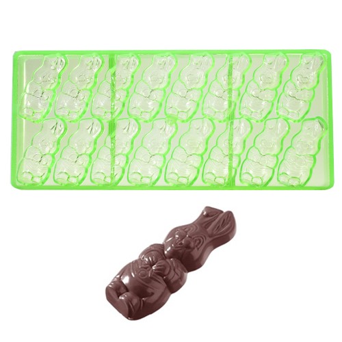 Chocolade pralinevorm-haasje