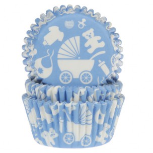 Baking Cups Baby Blauw pk/50