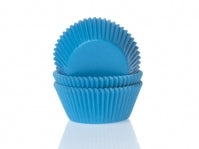 Baking cups Cyaan blauw pk/50