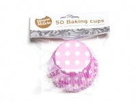 Baking cups Polkadot baby Roze pk/50