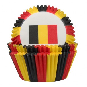 Belgische vlag Baking cups