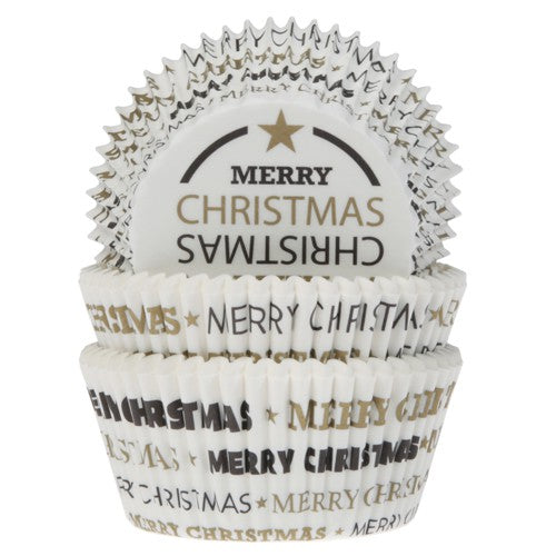 Merry Christmas Baking cups pk/50
